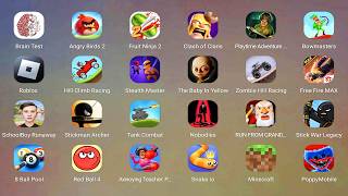 Roblox,8 Ball Pool,Angry Birds 2,Snake.io,Bowmasters,Stick War Legacy,Hill Climb Racing,Find Out... screenshot 4