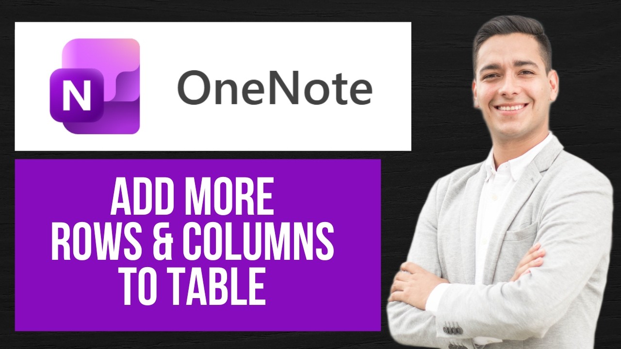 How to Add More Rows & Columns to Table in OneNote | Insert Row ...