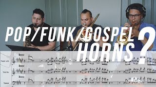 POP MEETS FUNK & GOSPEL | Horns Tutorial