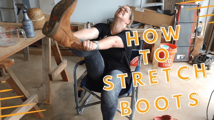 How to stretch/ widen leather boots fit your calves over jeans