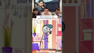 When English is not your first language 😂😂 #tomhollandreacts #trynottolaugh #animationmemes #viral