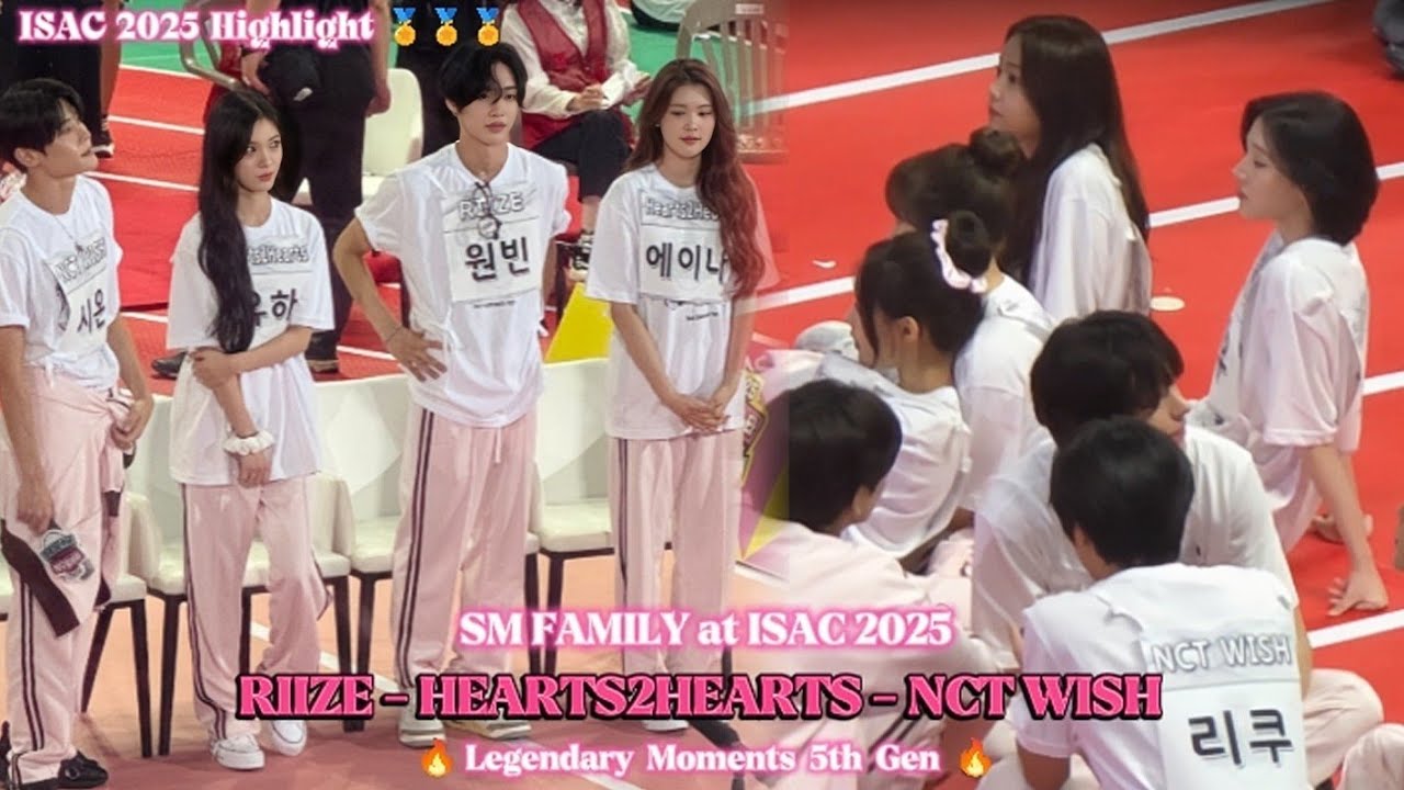 SM Family Moments & interaction at ISAC 2025 🏆🔥 | RIIZE, NCT WISH, Hearts2Hearts