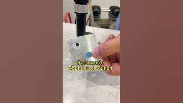 Pneumatic round hole punch, fast round hole opening