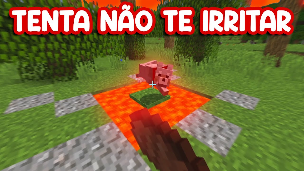 TENTA NÃO TE IRRITAR Versão MINECRAFT! (Impossível)