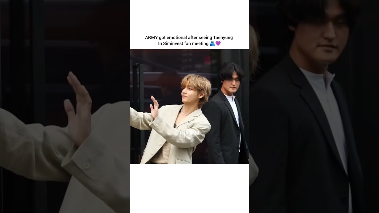 army got emotional after seeing tae😭💜 