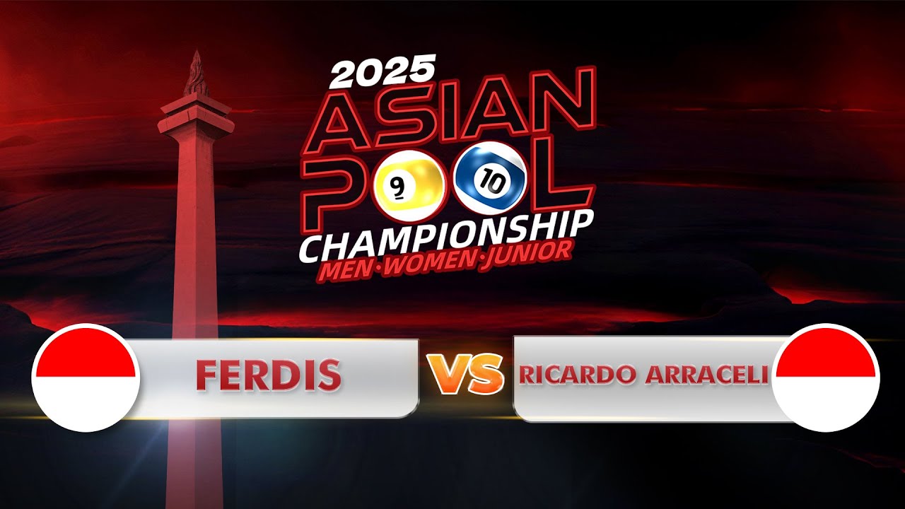 Ferdis (INA) VS Ricardo Arraceli S. (INA) | ASIAN POOL CHAMPIONSHIP 2025