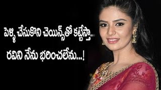 Anchor Srimukhi About Ravis Wife And Children Exclusive Interview Hmtv