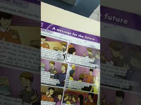 Fifth Grade class book unit 11 a message from the future T. Raghad Alhanandeh