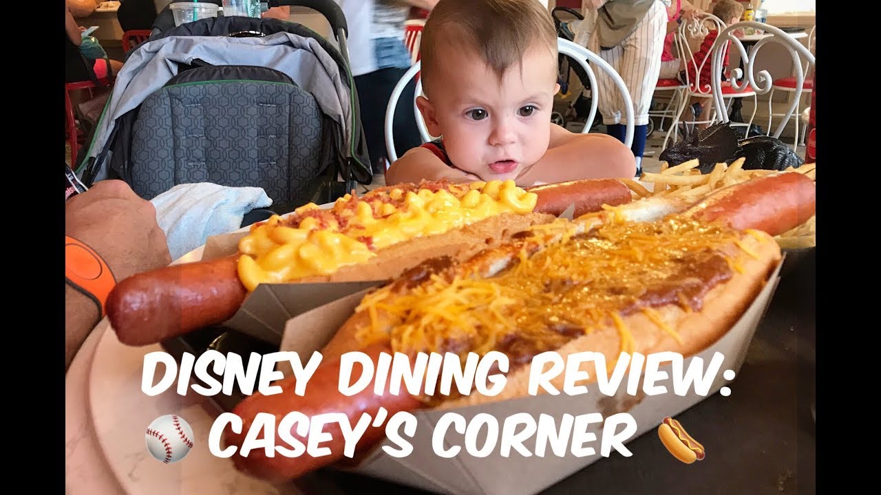 Disney Dining Review Casey's Corner YouTube