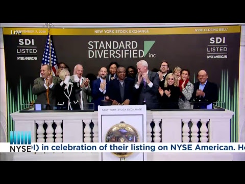 Standard Diversified Inc. Rings the NYSE Closing Bell