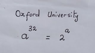 Oxford University 🎓 Entrance Exam | Can you find all three solutions ?