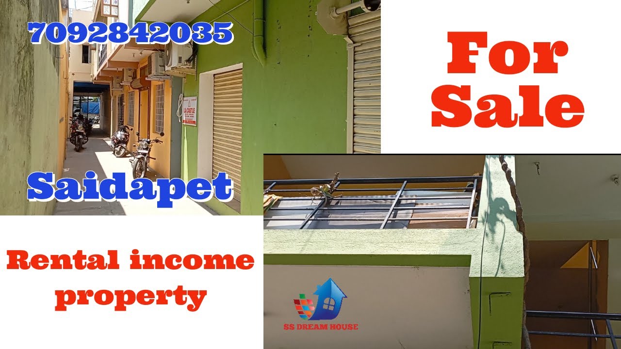 Saidapet Rental property for Sale Chennai Saidapet Shop and House for Sale YouTube