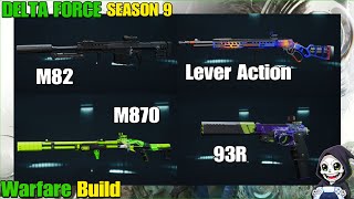 M82, Lever Action, M870, 93R Weapon Build (Delta Force Season 9 • PS5 Gameplay)
