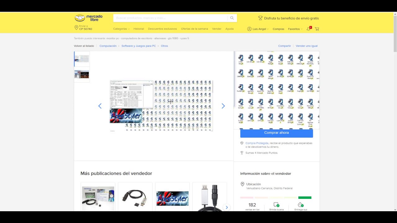 Freestyler dmx, libreria, fixture, interface dmx, usb dmx, sonido, dj, tutorial