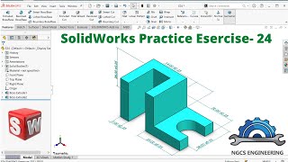 SolidWorks Practice EXERCISE-24 || SolidWorks Tutorial in Hindi || SolidWorks