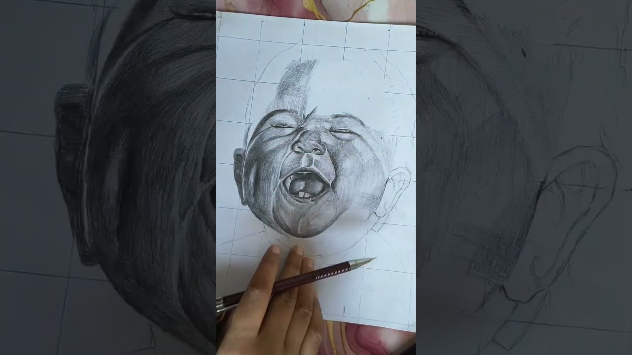 Sketching using 0.5mm/0.7mm  mechanical pencil  