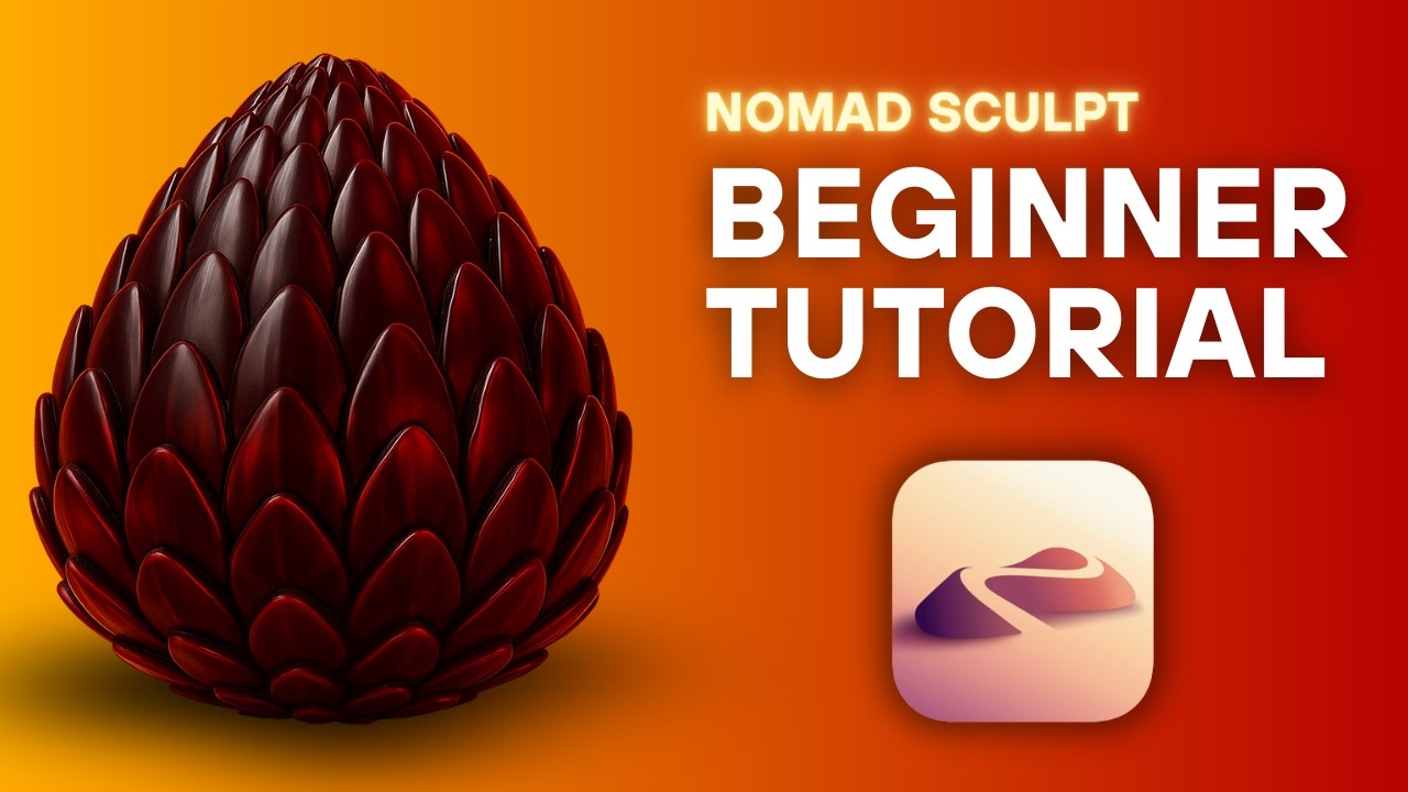 Sculpt a Dragon Egg Perfectly (20 Minute Practice Challenge) || Nomad Sculpt Beginner Tutorial