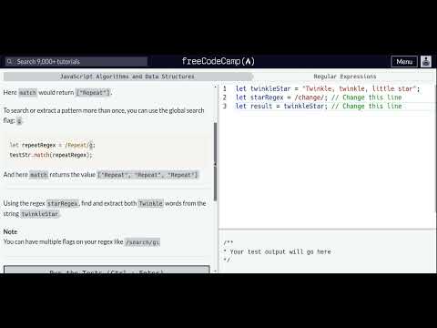 Lesson 6 | Regular Expressions | Find More Than the First Match