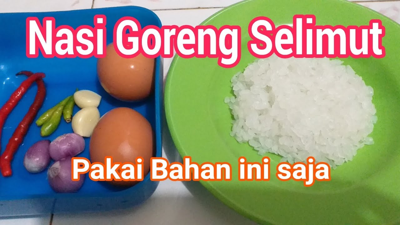 RESEP DEBM - TELUR + NASI SHIRATAKI  RESEP NASI GORENG 