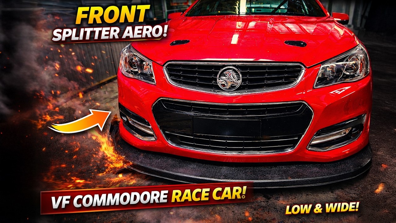 Аэродинамические модификации переднего сплиттера для VF Commodore: объяснение от Flow Designs | У...