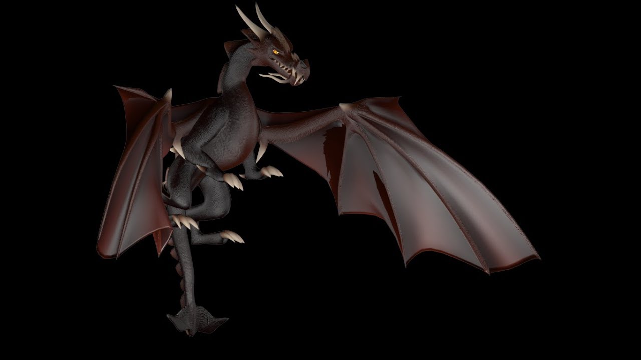Red Dragon (Low Poly) - RIGGING - 3Ds Max - YouTube