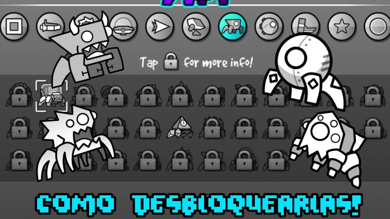 ¡COMO DESBLOQUEAR TODAS LAS ARAÑAS DE GEOMETRY DASH 2.2! - YouTube