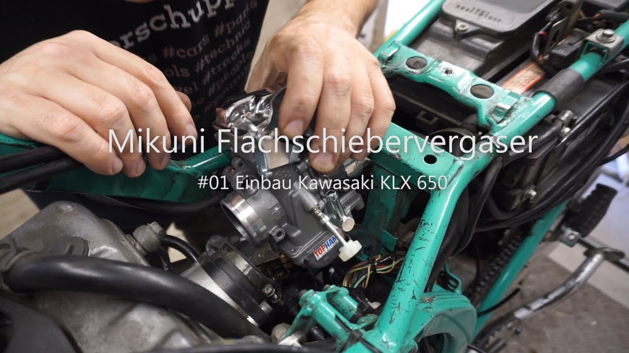 Kawasaki KLX 650 C MIKUNI TM 40 Flachschiebervergaser Vergaser Tuning Performance Einbau