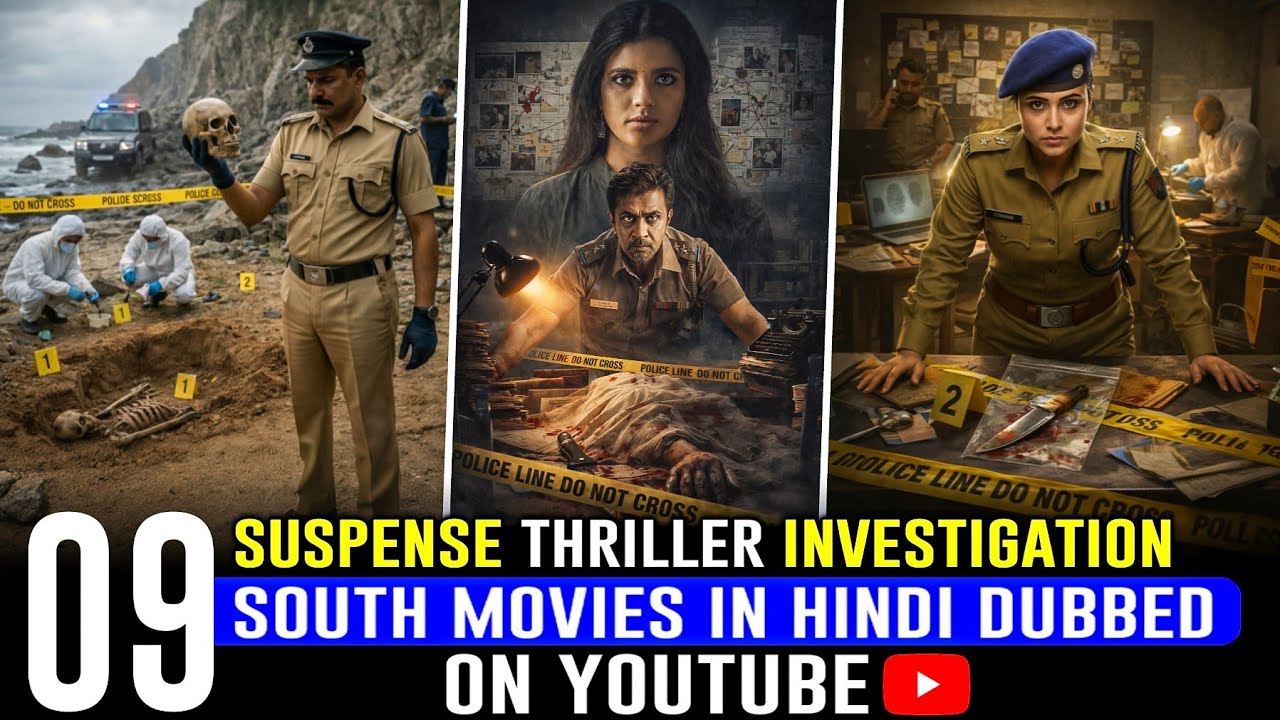 Top 9 New South Indian Suspense Thriller Movies in Hindi | South Murder Mystery Movies in Hindi 