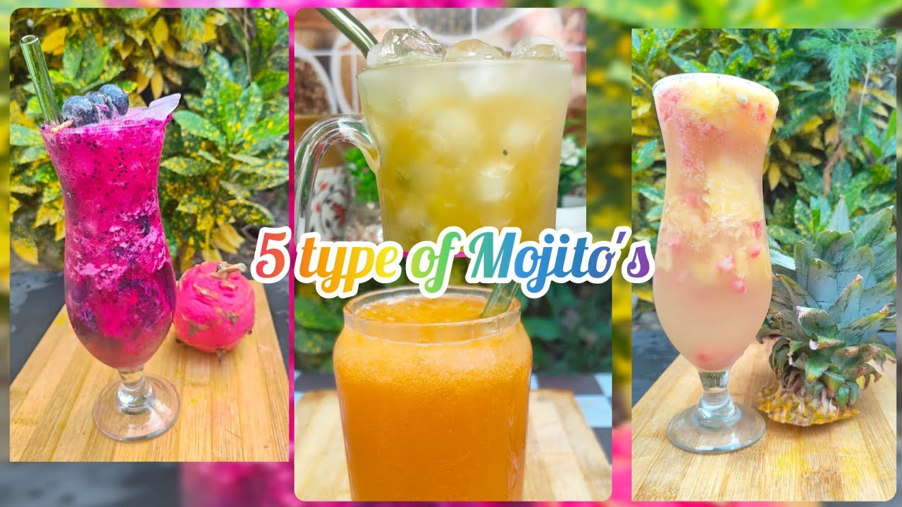 5 type of Mojito's with ASMRvideos 