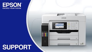 Epson EcoTank ET-16650 | Wireless Setup Using the Control Panel