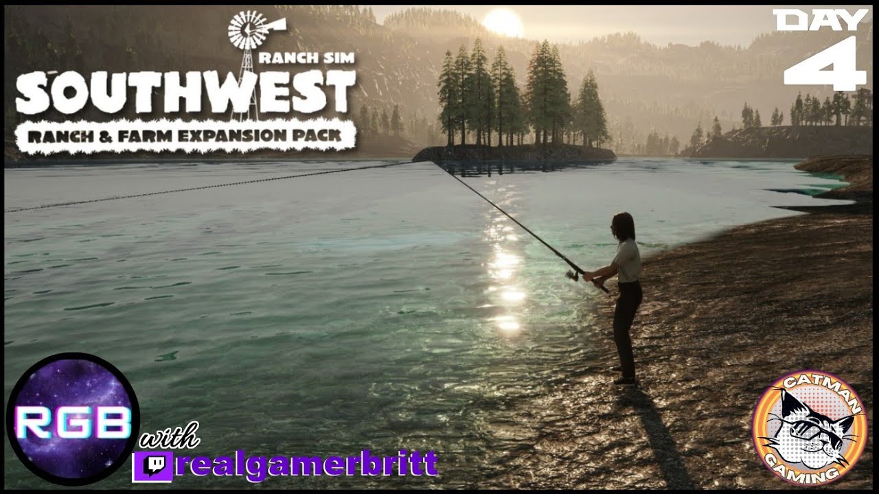 🔴Day 4! Britt Goes Fishing!! Fishing Update!| Ranch Simulator: SW Ranch & Farm Expansion |