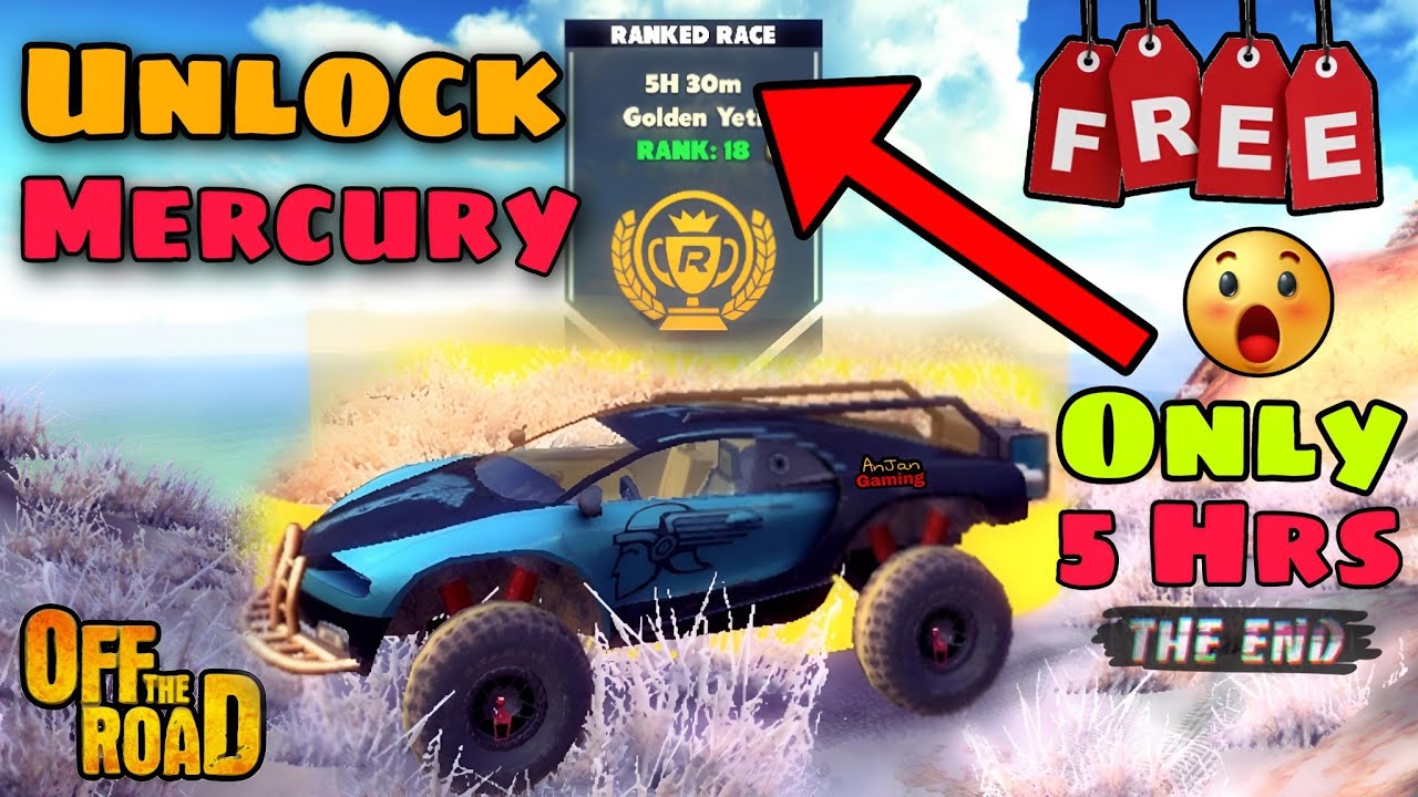 Off The Road Ranked Race Unlock Mercury Fast for free 😍🤔😱 || Otr Mercury RR Only 7 Hrs left😍
