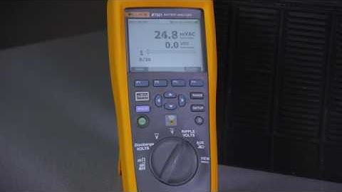 The Fluke 500 Series Battery Analyzer   Other Modes including Ripple Voltage and Auxiliary Mode