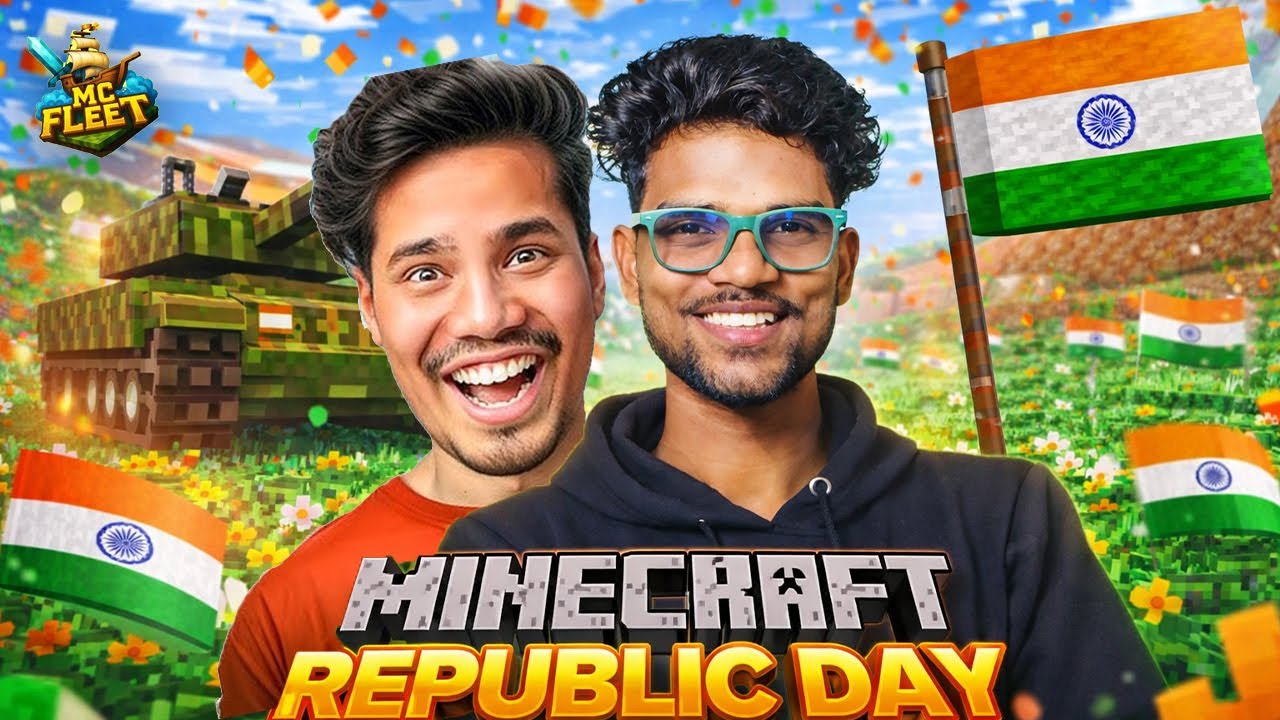 MINECRAFT REPUBLIC DAY 🇮🇳 | We Celebrated 26 January in MC FLEET SMP 😍🔥