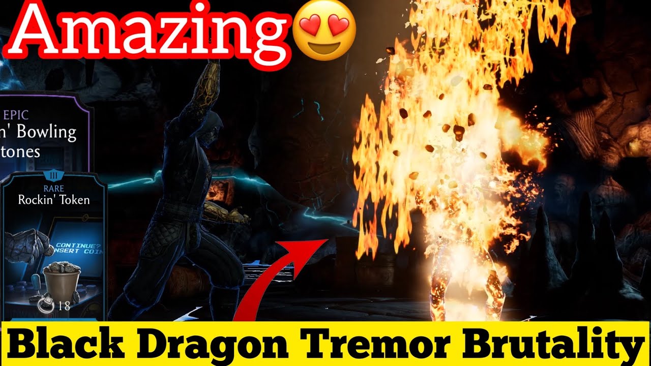 Brutality ....! Black Dragon Tremor Brutal-ending FW Gameplay | MK Mobile