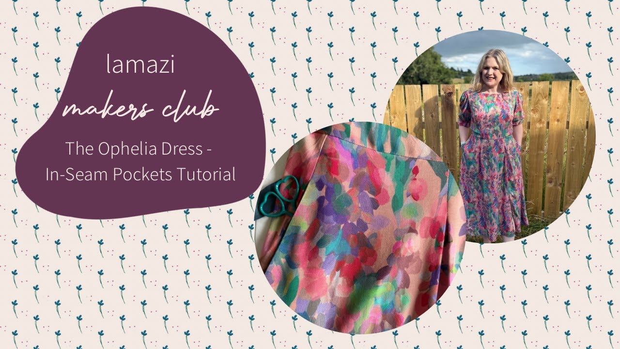 Lamazi Makers Club - July Luxury Bag Sewing Tutorial - Pocket Tutorial