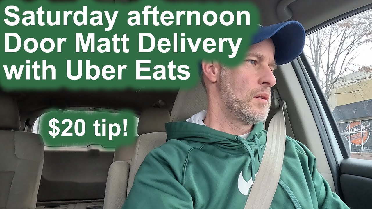 Uber Eats food delivery on a Saturday afternoon