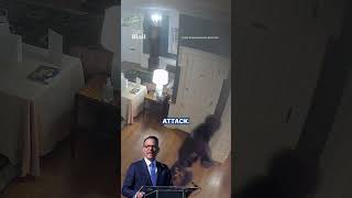 Terrifying moment arsonist firebombs Democrat Governor's home