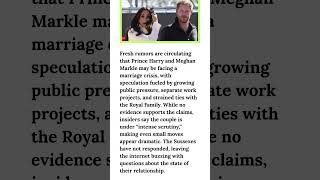 Harry &amp; Meghan Facing ‘Marriage Crisis’ New Explosive Rumors Spread Online