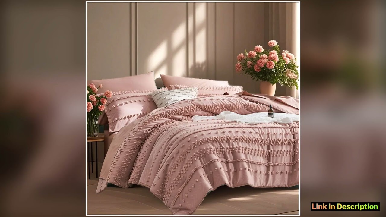 7piece tufted design comforter set soft and comfortable bedding set room decoration suitable for