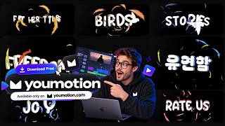 Feathers Titles - Hand-Drawn Cartoon Text Animations for AI Video (AE, PR, DR, FCPX) screenshot 5