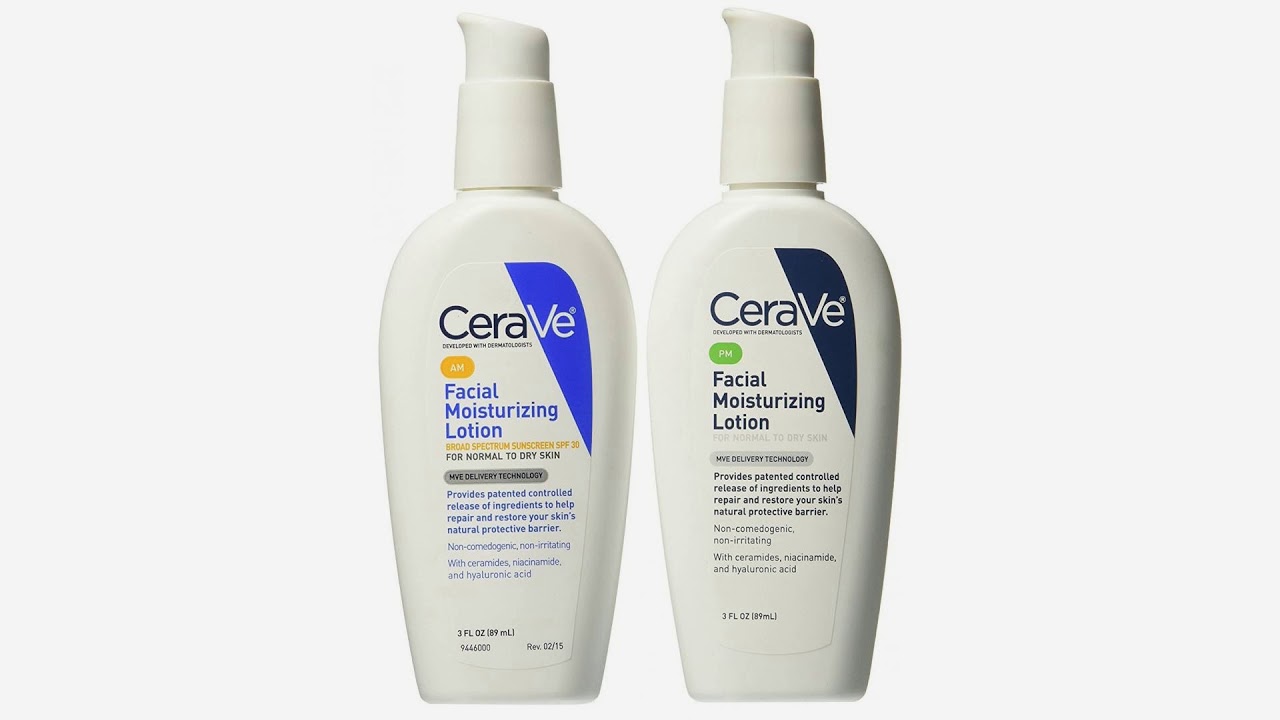 CeraVe Facial Moisturizing Lotion 3oz. AM/PM Bundle (Packaging may vary
