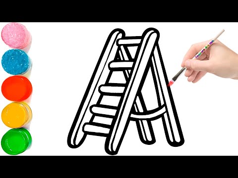 How to Draw Ladder Easy |  Ladder Drawing Step by Step