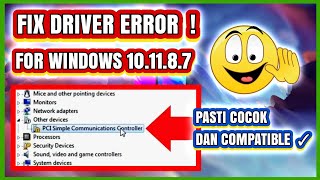 Atasi Driver Error PCI Simple Communications Controller | PC Laptop