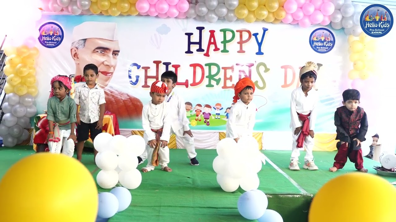 Malhari dance by L.K.G Boys  batch - 2 || Hello Kids Pre School Kadapa Branch - 1 ||