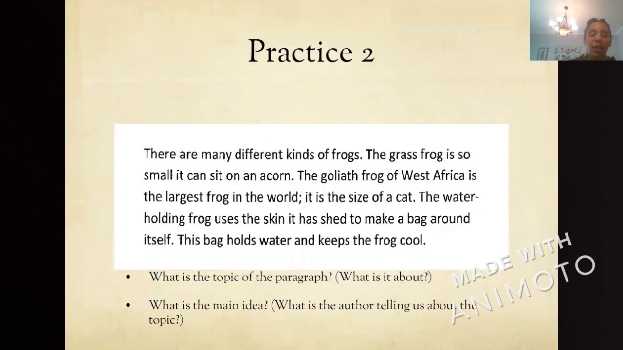 How to Find: The Main Idea and Supporting Details