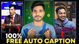 100% Free Auto Caption Kaise Banaye? 😍 | No Copyright Trick | Hindi & English language  screenshot 2