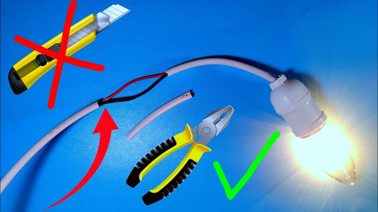 CARA MENGUPAS DAN MENYAMBUNG KABEL YANG MASIH DIALIRI ARUS LISTRIK