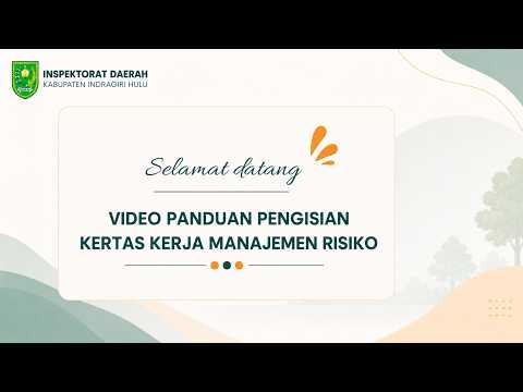 Panduan Pengisian Kertas Kerja Manajemen Risiko