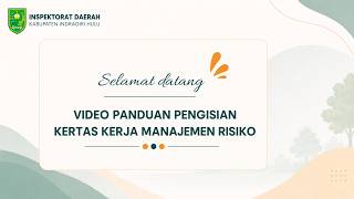 Panduan Pengisian Kertas Kerja Manajemen Risiko